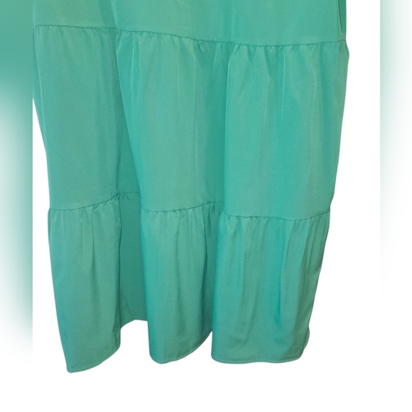 NWOT Green Flutter Sleeve,Lacey Sundress Size XL - Picture 4 of 7